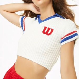 Wilson Varsity Logo Crop Top